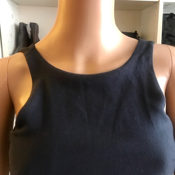 H&M Navy Blue Below Knee Fitting Dress - Picture 3 of 8